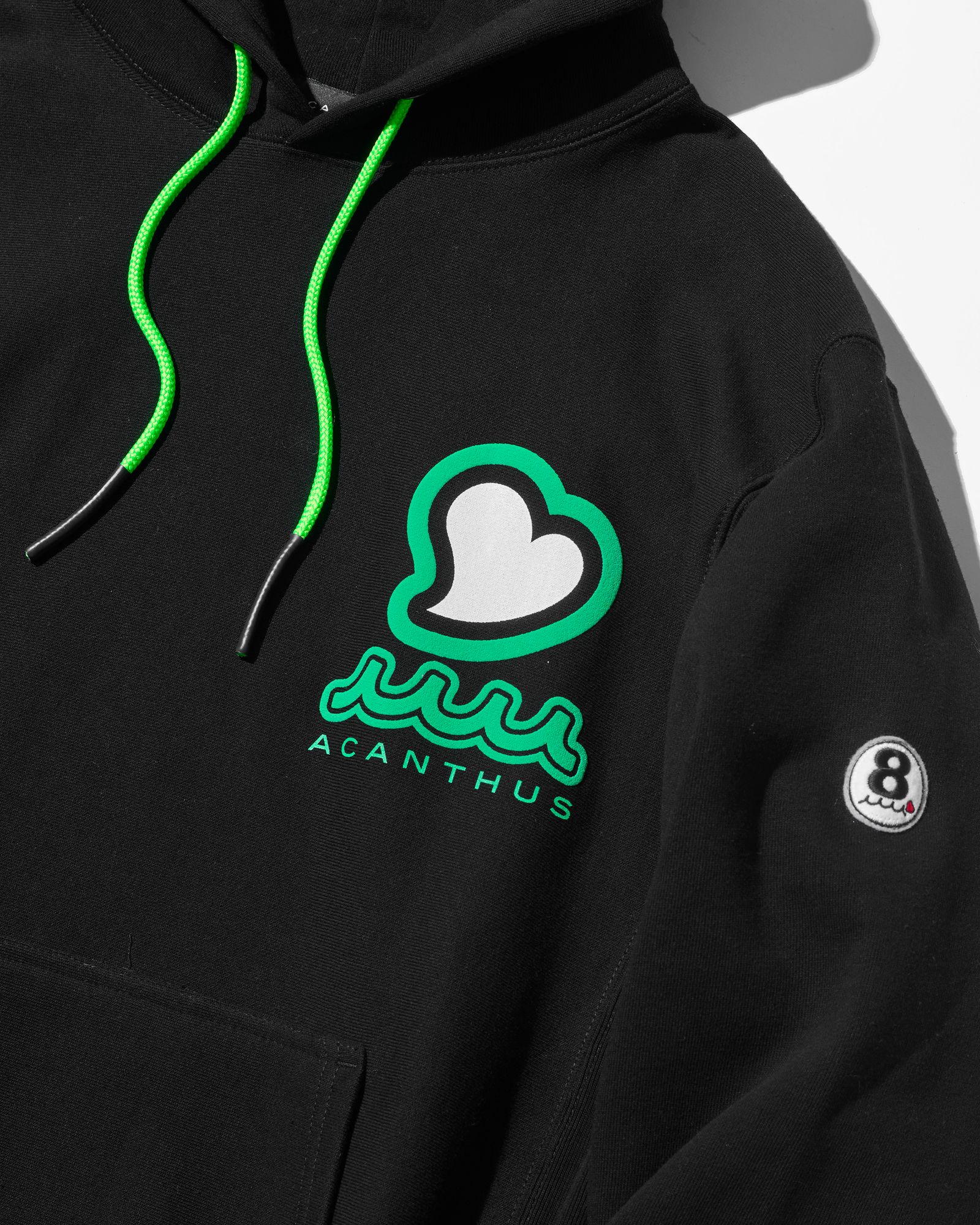 ☆先行予約販売2025年9月下旬～10月下旬頃入荷予定☆ ACANTHUS × muta MARINE / muta sweet muta Hooded Sweatshirts / パーカー / BLACK 【MA2545】