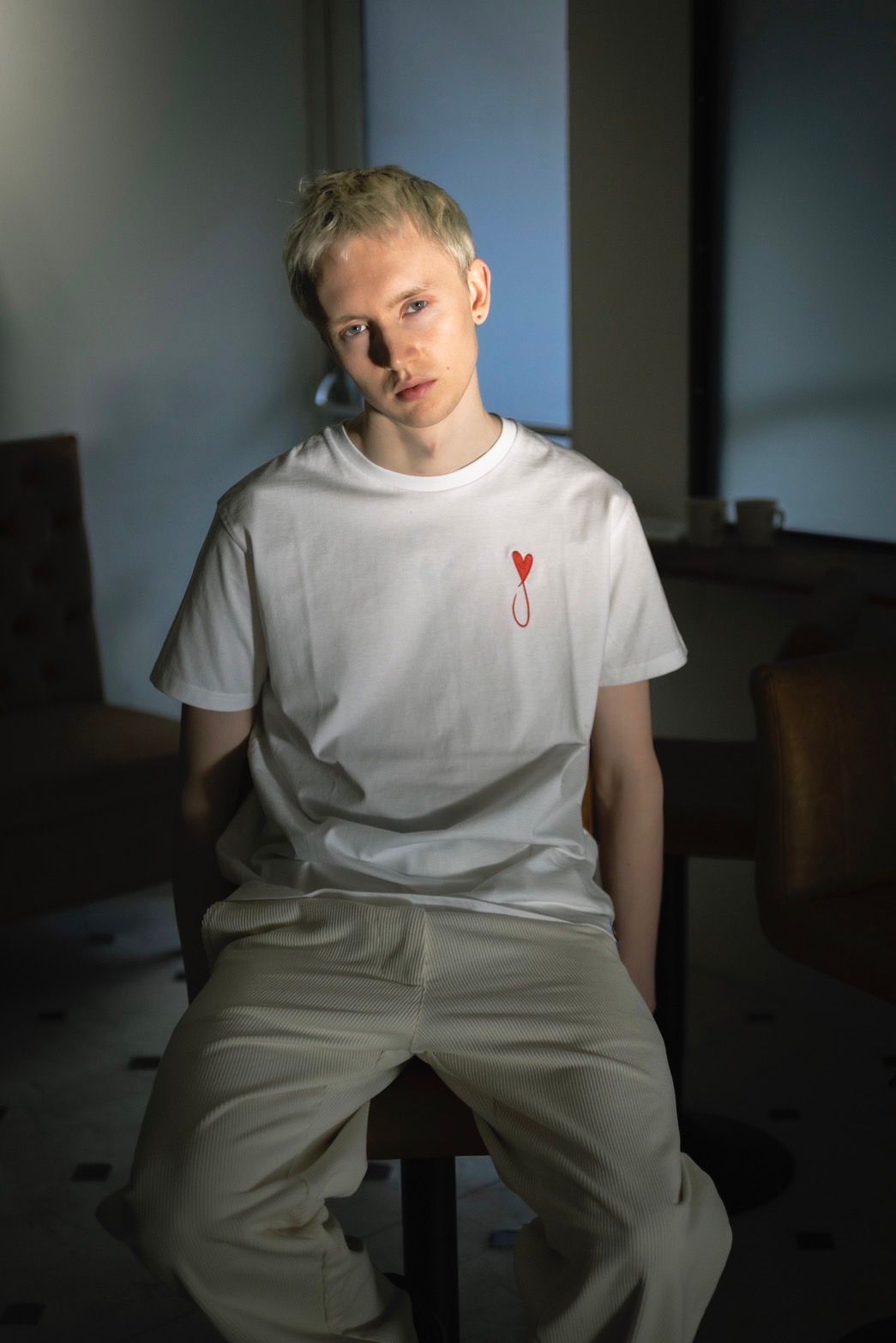 Tシャツ / Tiphanie / WHITE x RED