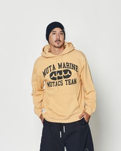 ☆先行予約☆muta MARINE × ACANTHUS  / カレッジロゴ スウェットジップフーディー / パーカー / College Logo Hooded Sweatshirt / YELLOW【MA2609】