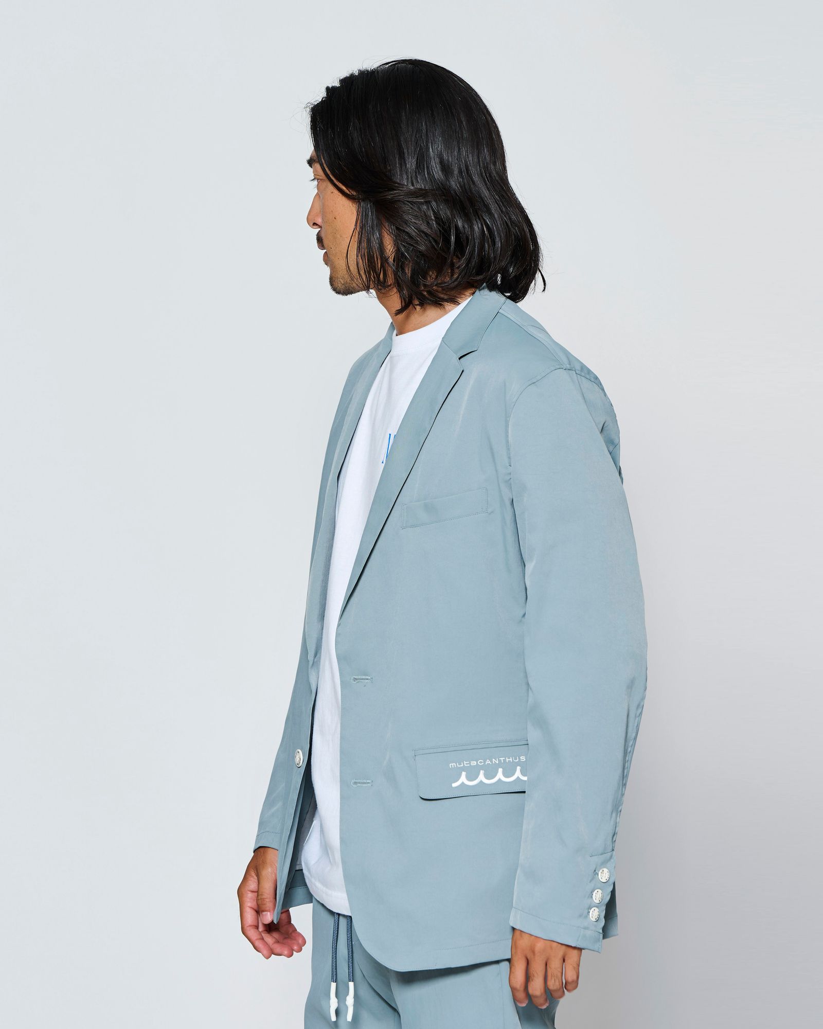 ☆先行予約☆muta MARINE × ACANTHUS  / テーラードジャケット /  Tailored Jacket / GREY【MA2702】