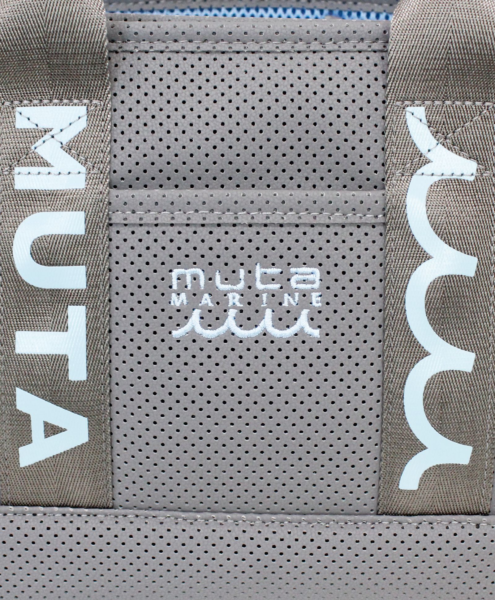 CONTINUA パンチングエシカルレザー パーテーショントートバッグ / グレー [MMSG-241110]