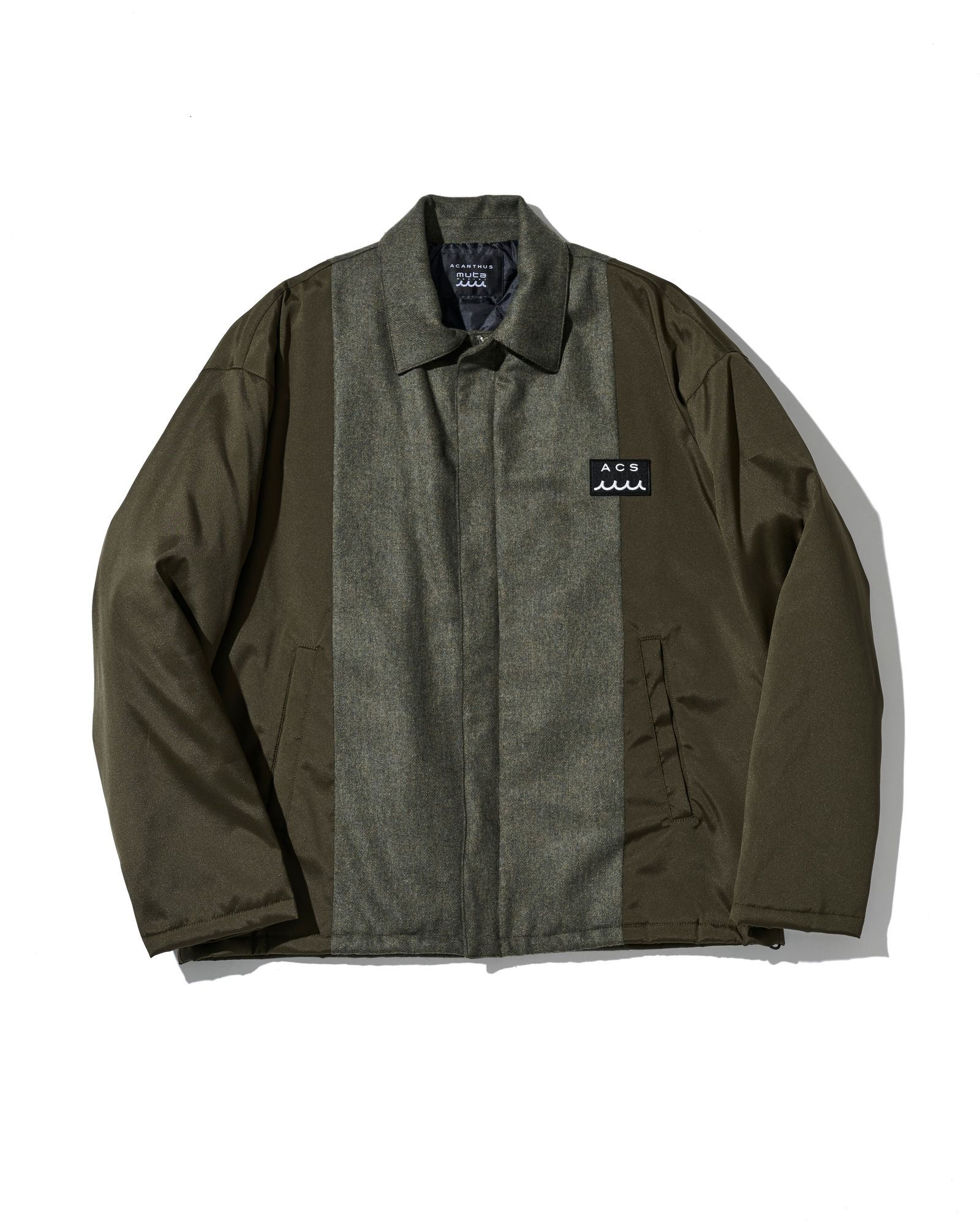 ☆先行予約☆ muta MARINE × ACANTHUS / コーチジャケット / Split Coach Jacket / KHAKI 【MA2651】