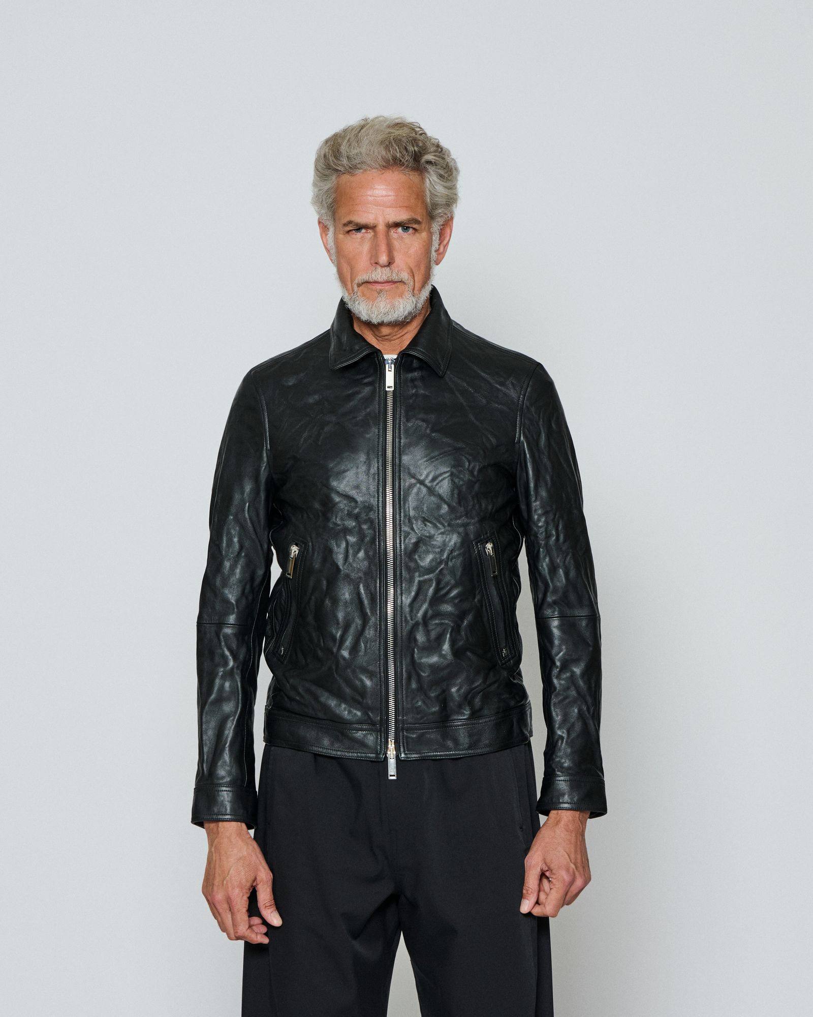 ☆先行予約販売☆ Emmeti x ACANTHUS レザージャケット /  "GIACOMO" Aged Edition  / BLACK 【LM2602】