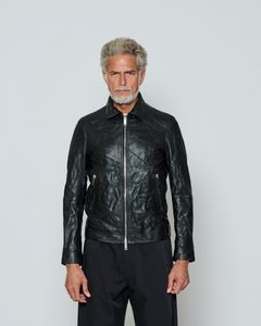 ☆先行予約販売☆ Emmeti x ACANTHUS レザージャケット /  "GIACOMO" Aged Edition  / BLACK 【LM2602】