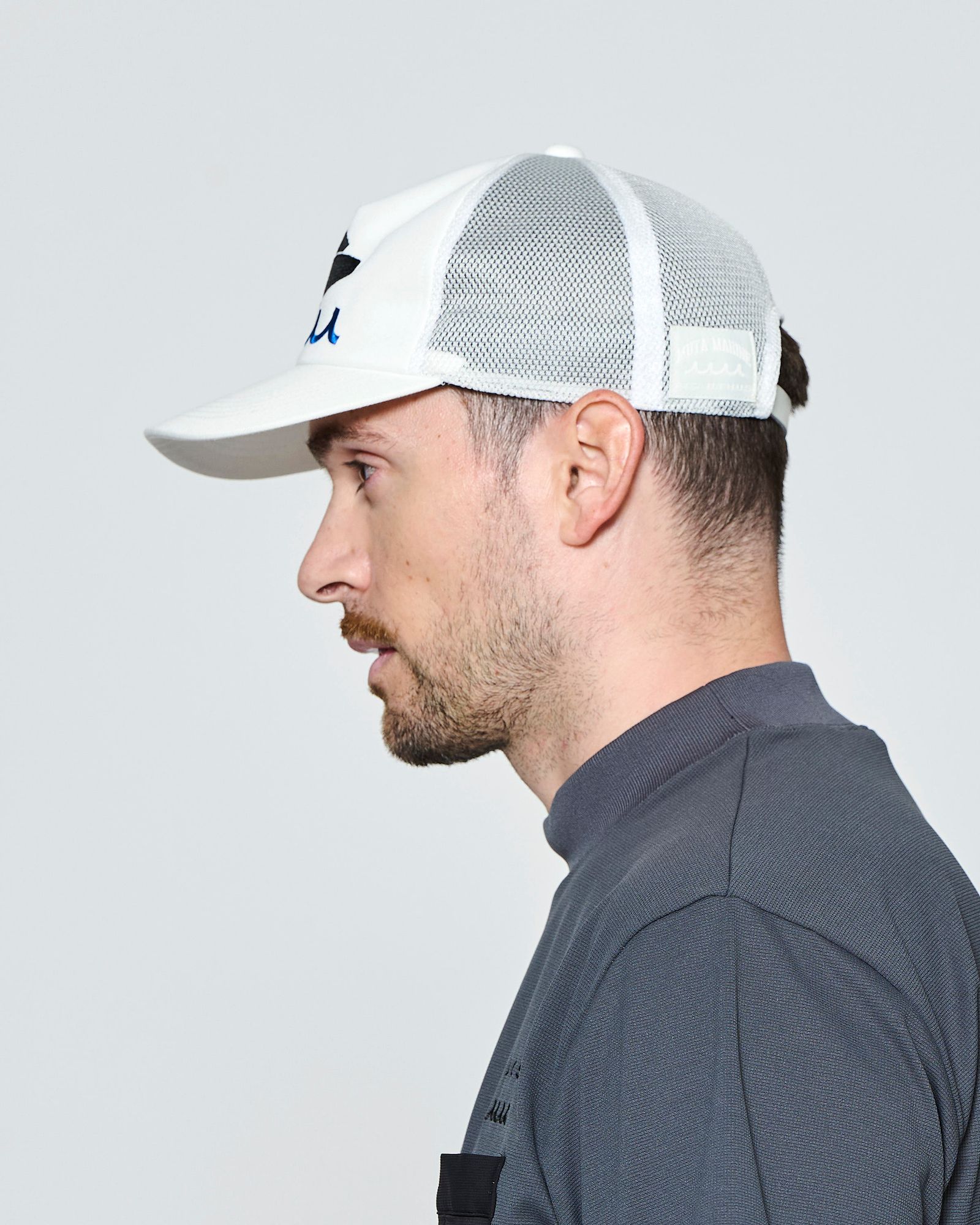 ☆先行予約☆muta MARINE × ACANTHUS  / サーフマンメッシュキャップ /  Surf Man Mesh Cap / WHITE【MA2720】