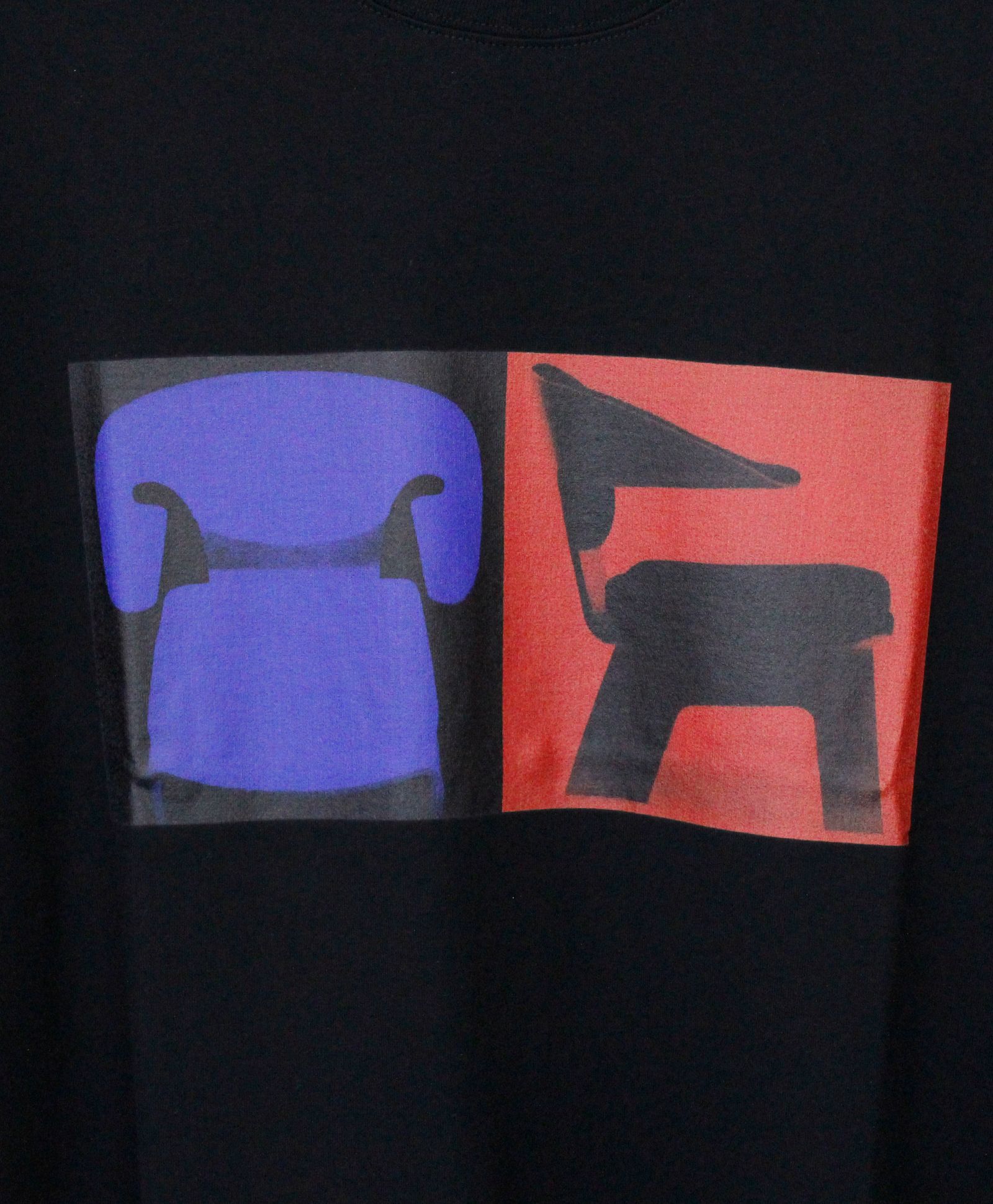 ALMOSTBLACK×TENDO / EASY CHAIR CATALOG T-SHIRTS / クルーネック プリントTシャツ / BLACK [TD-CS04]
