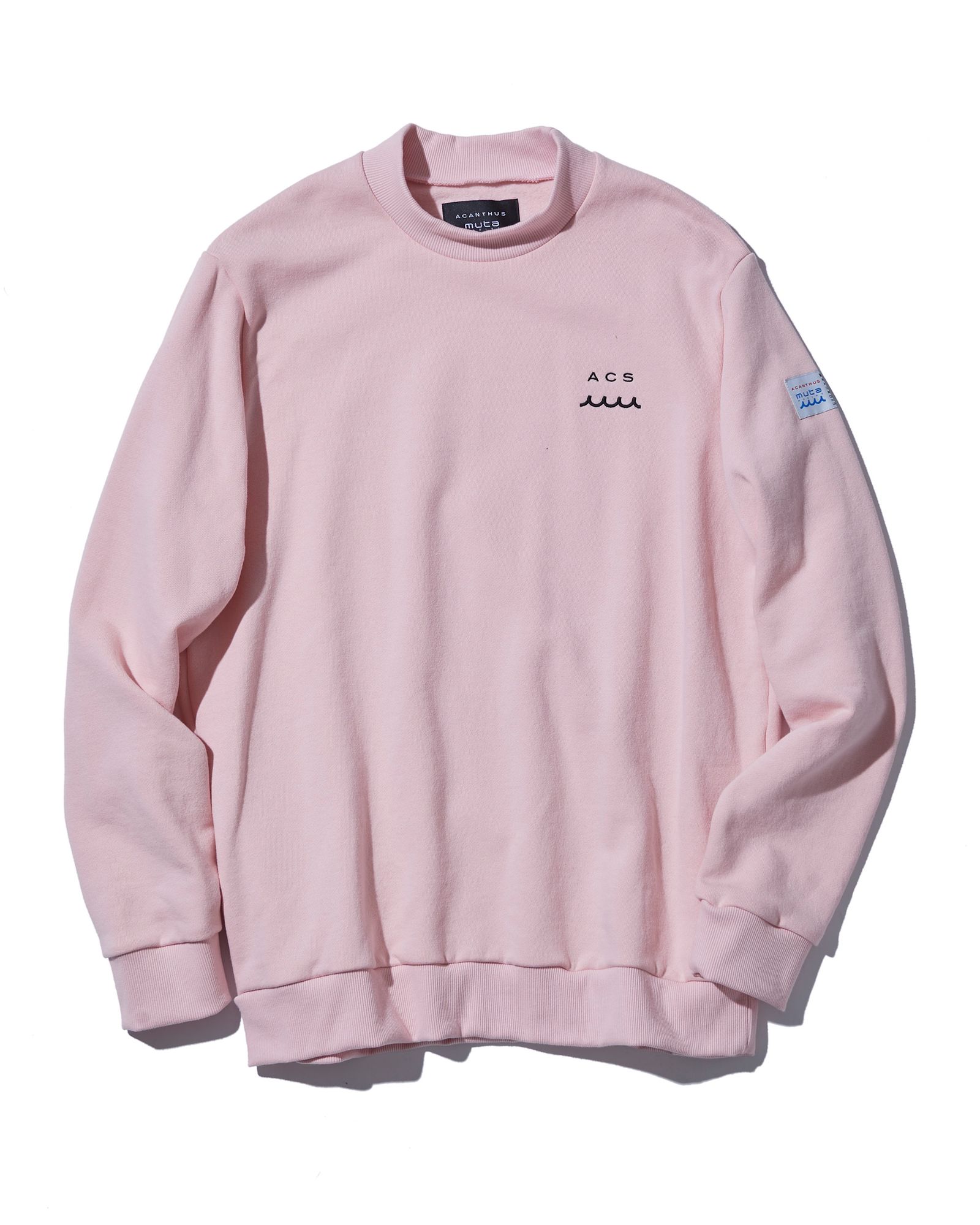 ☆先行予約販売2025年9月下旬～10月下旬頃入荷予定☆ ACANTHUS × muta MARINE / muta Mockneck Sweatshirts / スウェット / PINK 【MA2535】