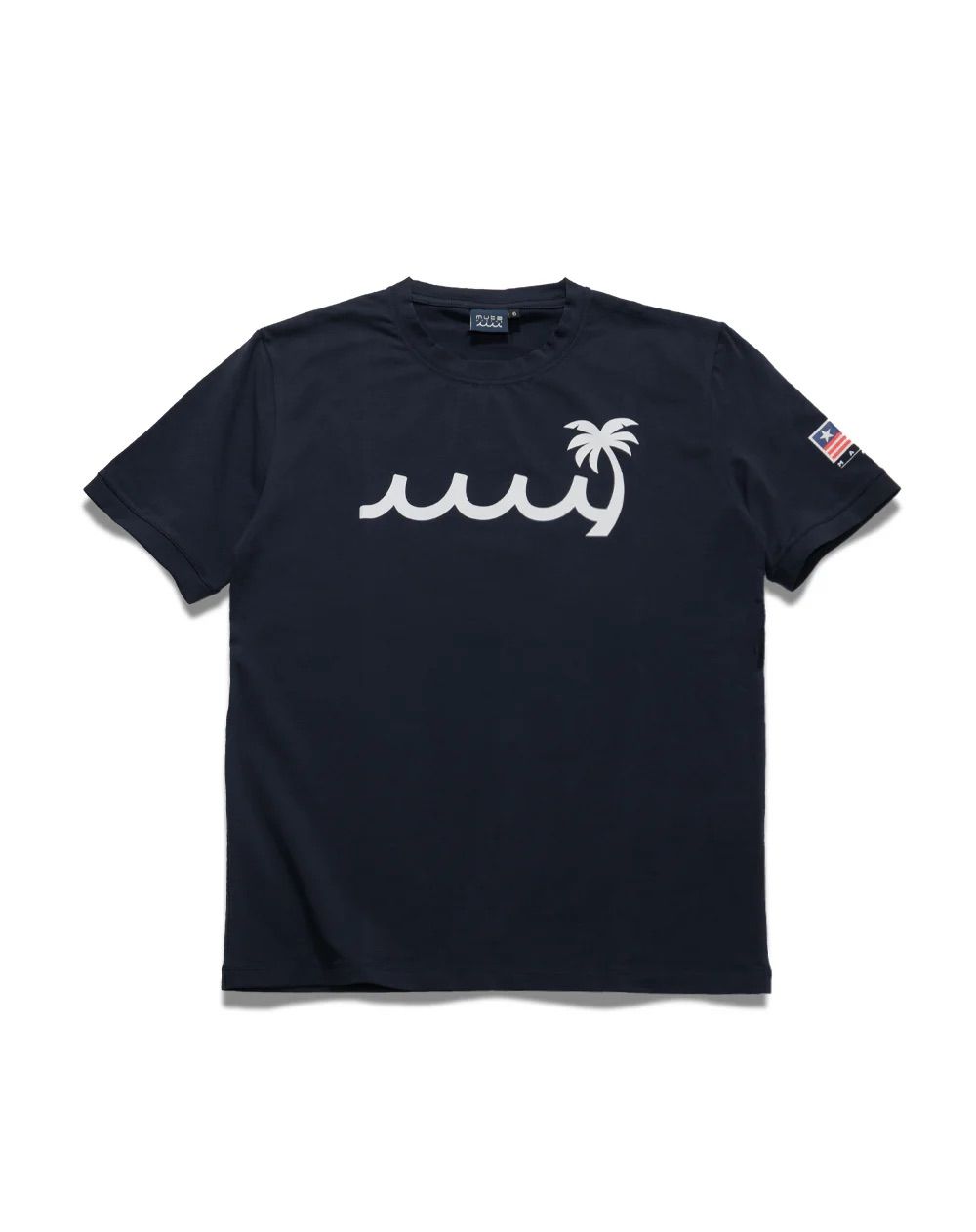 PALM WAVE ストレッチTシャツ / ネイビー [MMMP-434772] ⭐︎5月21日より随時出荷⭐︎