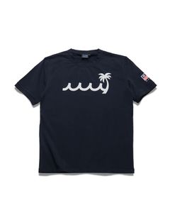 PALM WAVE ストレッチTシャツ / ネイビー [MMMP-434772] ⭐︎5月21日より随時出荷⭐︎