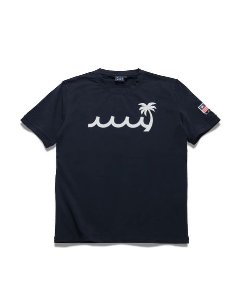 PALM WAVE ストレッチTシャツ / ネイビー [MMMP-434772]