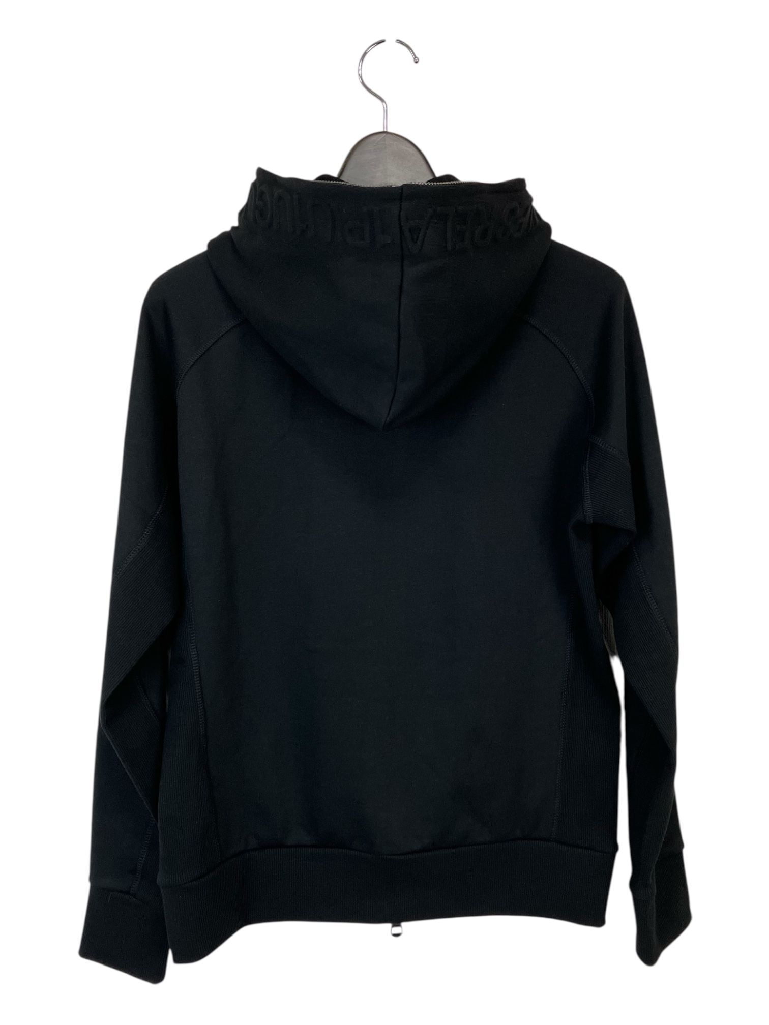 HOOD EMBOSSED LOGO HOODIE / エンボスロゴ ジップパーカー / ブラック【USO-26063】