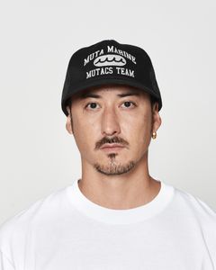☆先行予約☆muta MARINE × ACANTHUS  / カレッジロゴメッシュキャップ / College Logo Mesh Cap / BLACK 【MA2622】