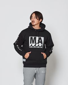 ACANTHUS × muta MARINE / muta MA Logo Hooded Sweatshirts / パーカー / BLACK 【MA2537】