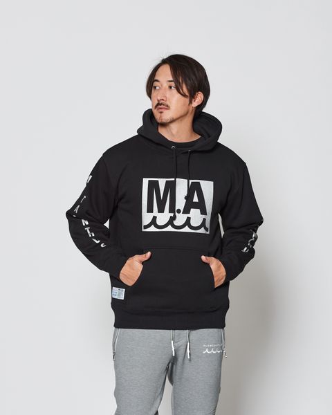 ACANTHUS × muta MARINE / muta MA Logo Hooded Sweatshirts / パーカー / BLACK 【MA2537】