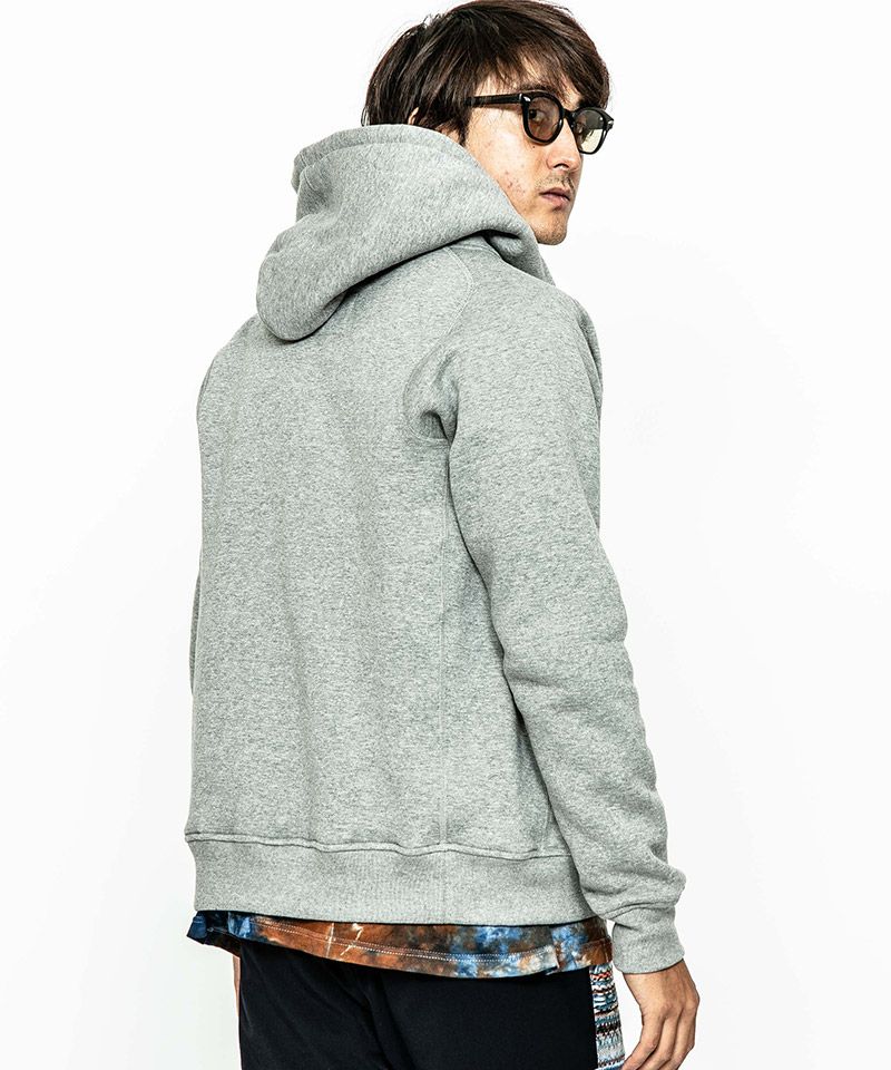 ACANTHUS×muta / アカンサス×ムータ / Freedom SleeveZip-up Hooded Sweatshirt / GREY