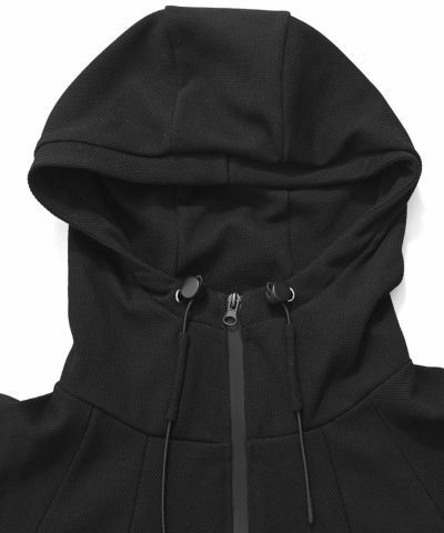 止水ジップパーカー / ブラック【341027】