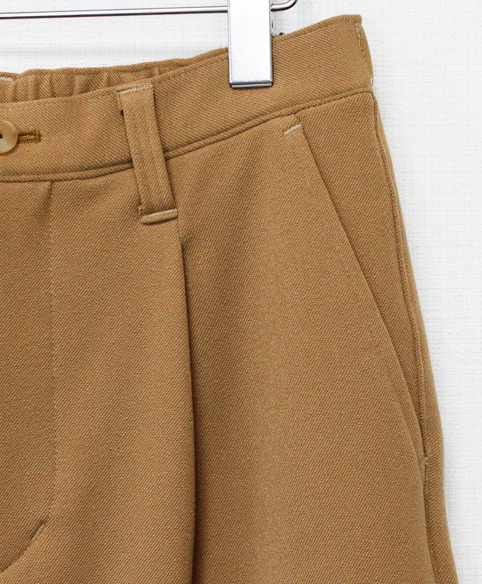 VISLYカシミヤタッチワンタックワイドパンツ / キャメル[65512]