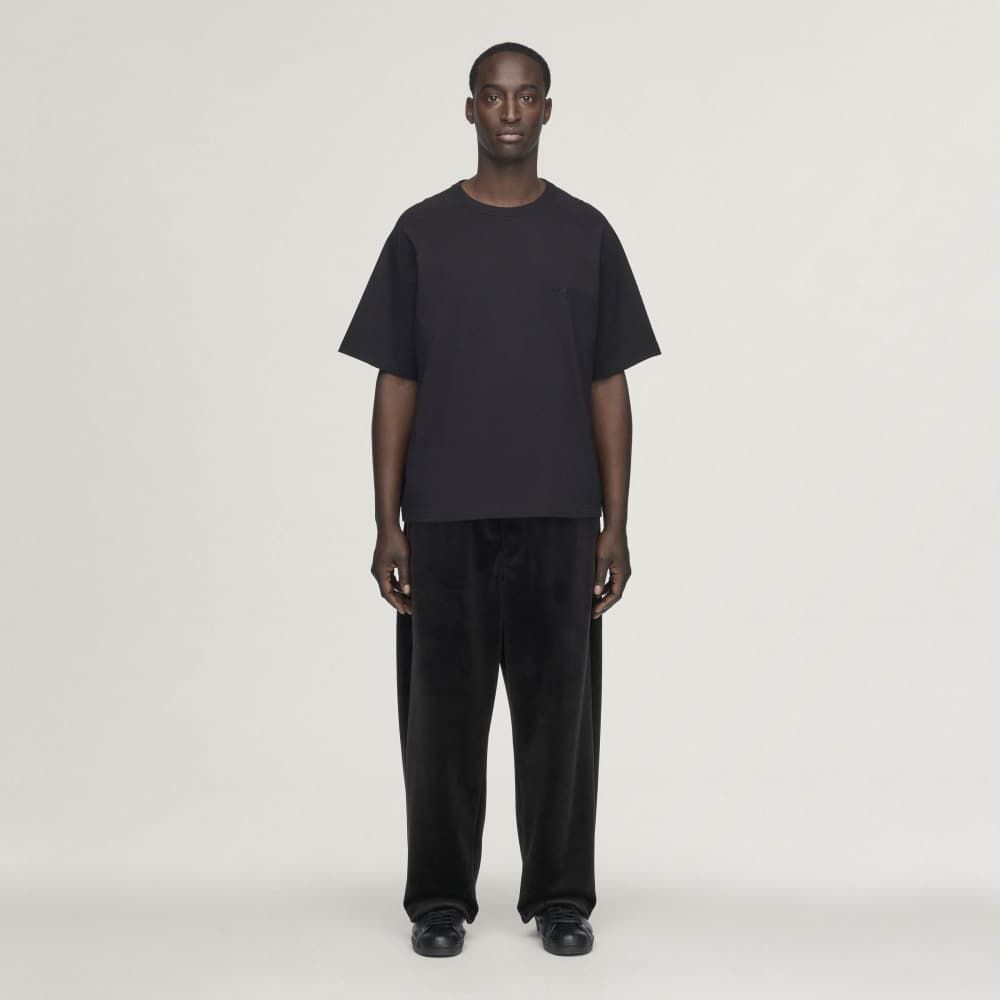 ベルベット コーデュロイ トラック パンツ /   Y-3 VELVET CORDUROY TRACK PANTS / BLACK [KY1374-APPA26]