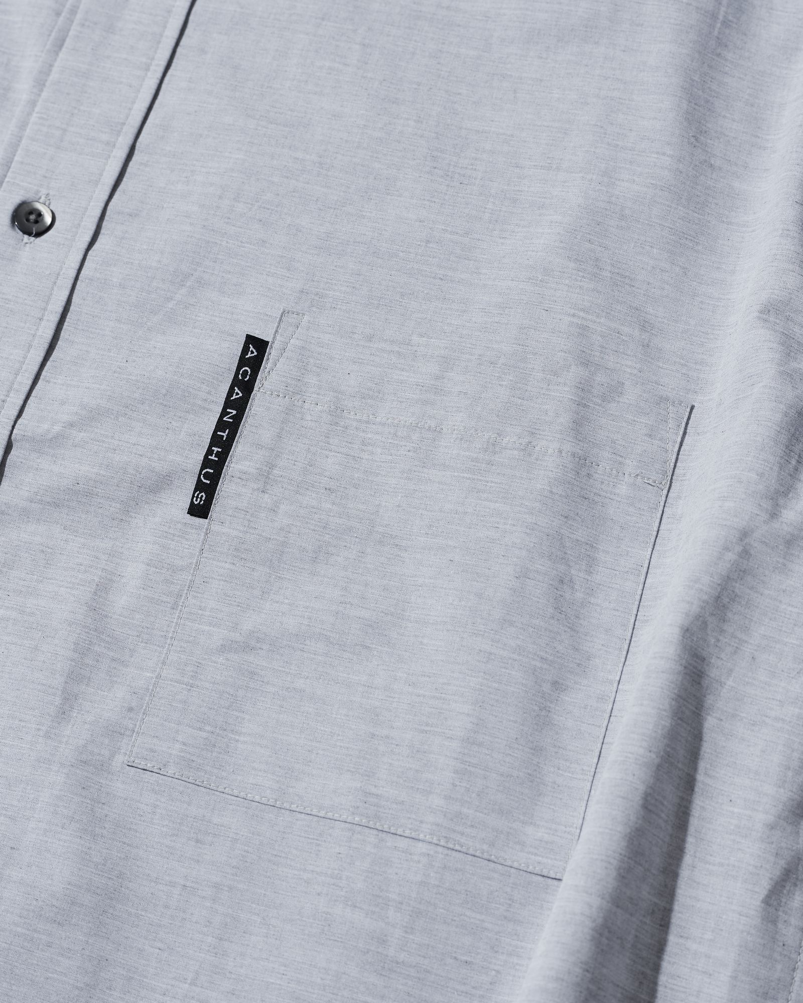 ☆先行予約☆ オーバーサイズバンドカラーシャツ / Oversized Band Collar Shirt / GREY【SH2602】