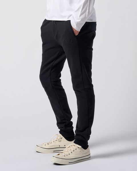 ☆先行予約☆ muta × wjk  / 高密度ストレッチ裏毛リブスウェットパンツ / super urake rib sweat pants / BLACK [503 mw07j]