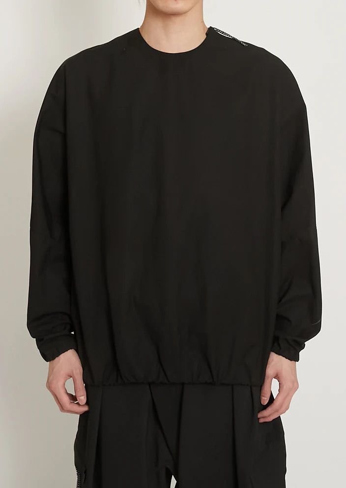 KREVA×GHOST ALMOSTBLACK / WOVEN DWR LONG SLEEVE PONCHO / BLACK [KRVGAB-C-1-1]