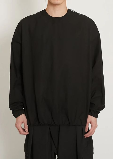 KREVA×GHOST ALMOSTBLACK / WOVEN DWR LONG SLEEVE PONCHO / BLACK [KRVGAB-C-1-1]
