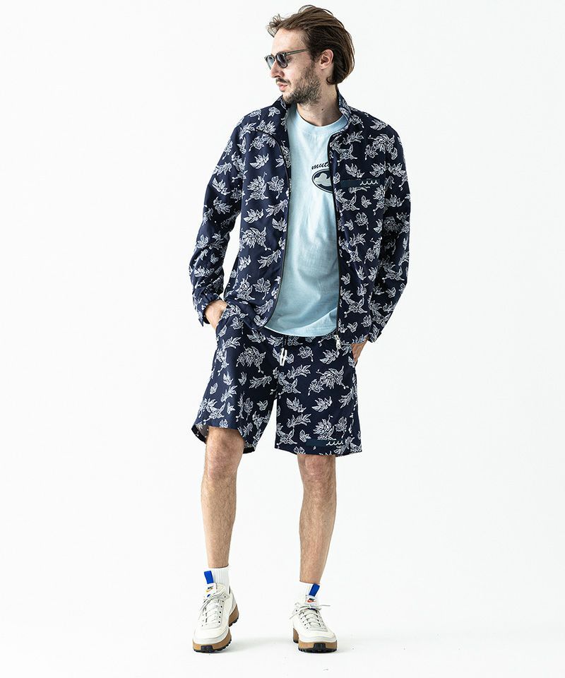 ACANTHUS x muta MARINE / Light Dry Stretch Jacket / ジャケット / NAVY BOTANICAL