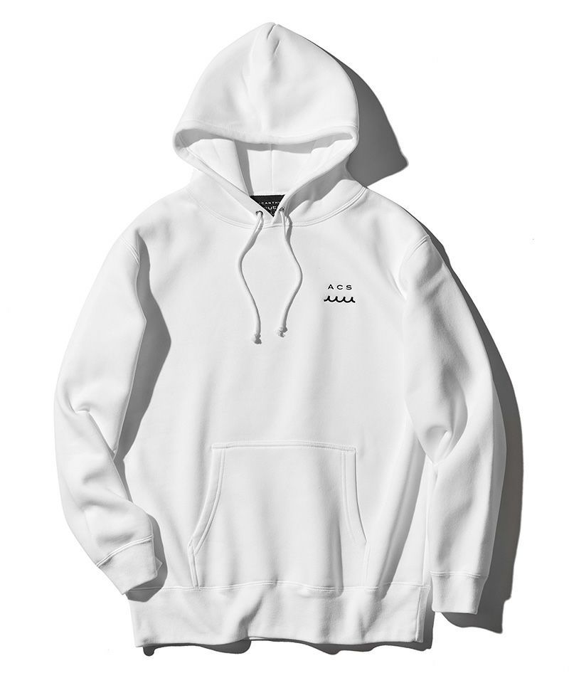 ACANTHUS x muta MARINE / muta Wave Splash Logo Hooded Sweatshirt / パーカー / WHITE / MA2431
