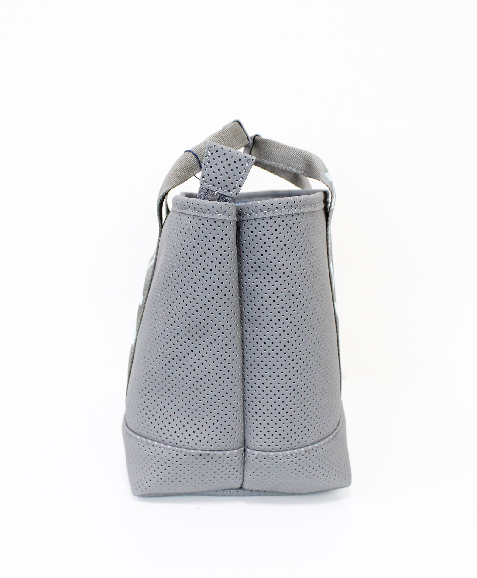 CONTINUA パンチングエシカルレザー パーテーショントートバッグ / グレー [MMSG-241110]