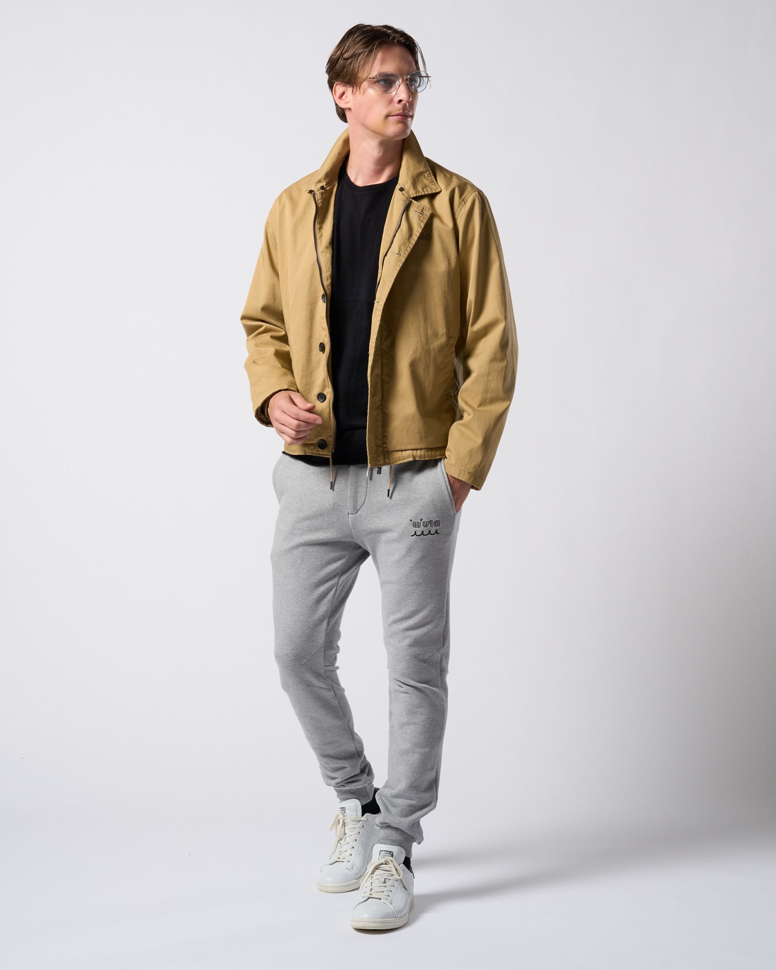 ☆先行予約☆ muta × wjk  / 高密度ストレッチ裏毛リブスウェットパンツ / super urake rib sweat pants / T.GRAY[503 mw07j]