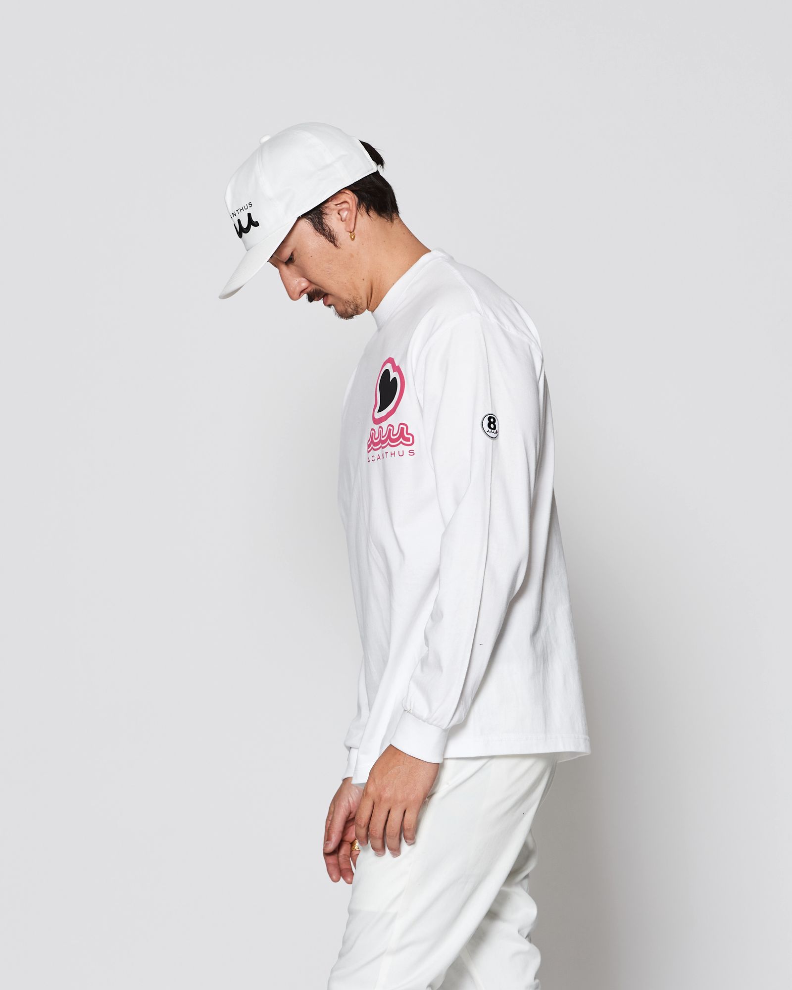☆先行予約販売2025年9月下旬～10月下旬頃入荷予定☆ ACANTHUS × muta MARINE / muta sweet muta L/S Tee / ロンT / WHITE 【MA2547】