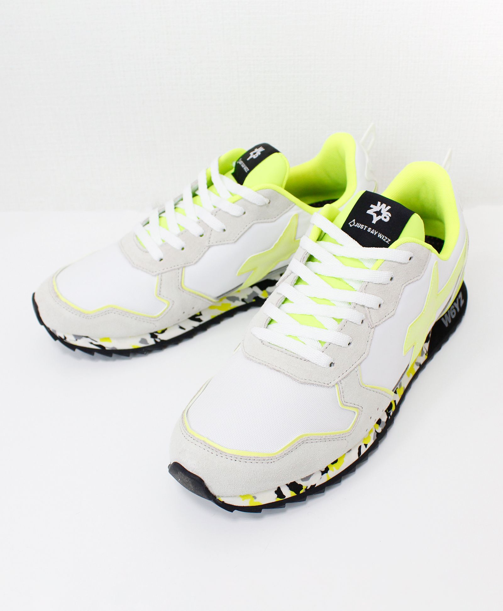 W6YZ* ウィズ グリッター ローカットスニーカー オフホワイト W6YZ(シューズ) W6YZ ウィズ スニーカー RHEA W. レアダブル