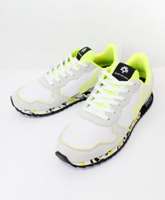 スニーカー / JET-M  / WHITE-YELLOW FLUO【41-1N40】