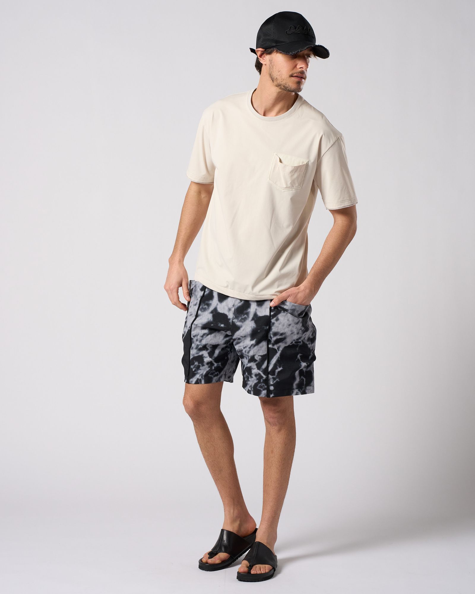 ☆先行予約☆ muta × wjk  / ウェーブ カットオフ メッシュキャップ / wave cut-off mesh cap / BLACK 【810 mw05i】