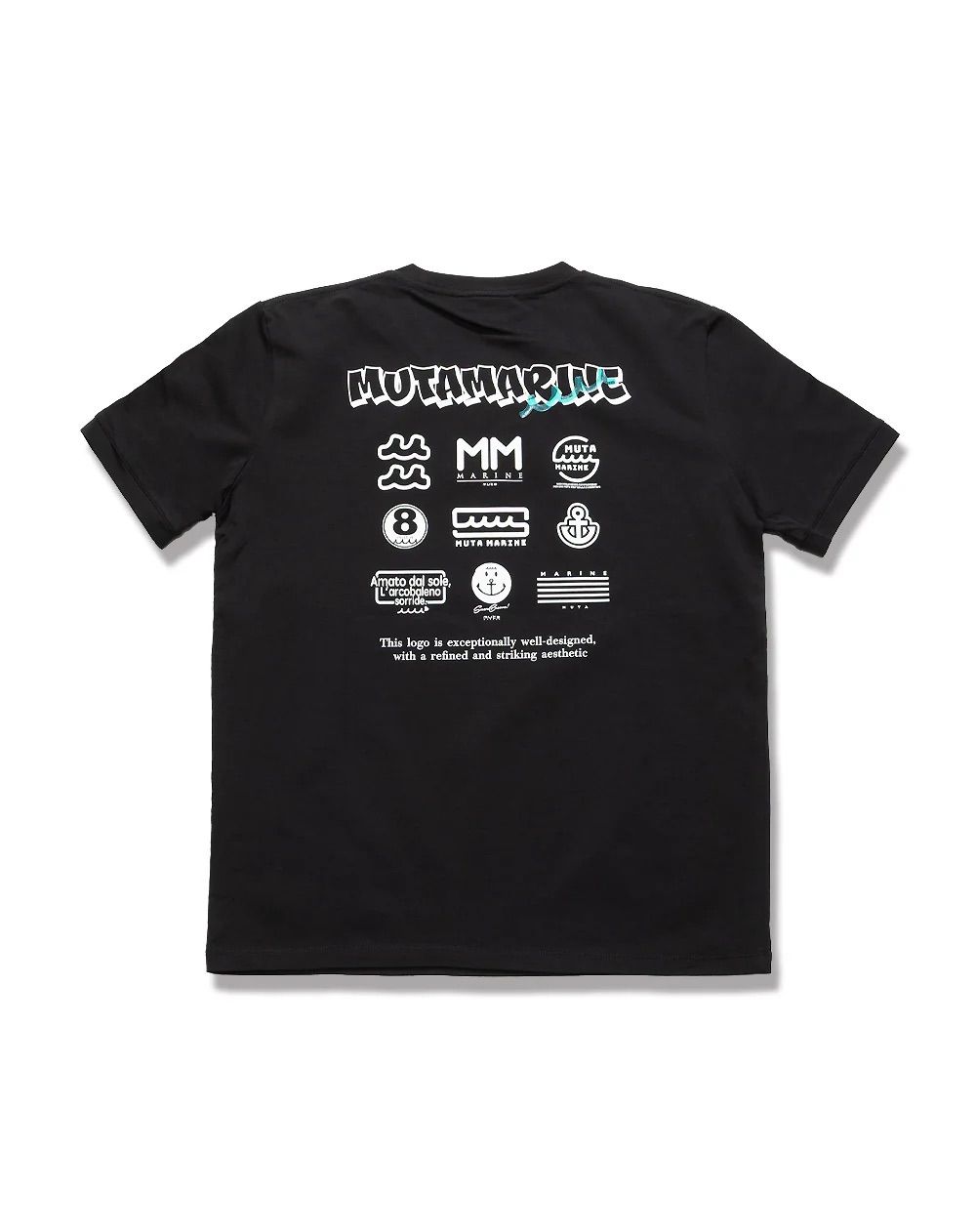 マルチロゴ ストレッチTシャツ / ブラック [MMKW-434769]