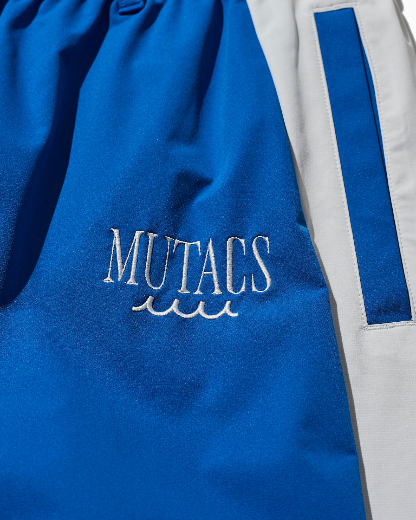 ☆先行予約☆muta MARINE × ACANTHUS  / サイドライントラックパンツ /  Side Line Track Pants / BLUE【MA2705】