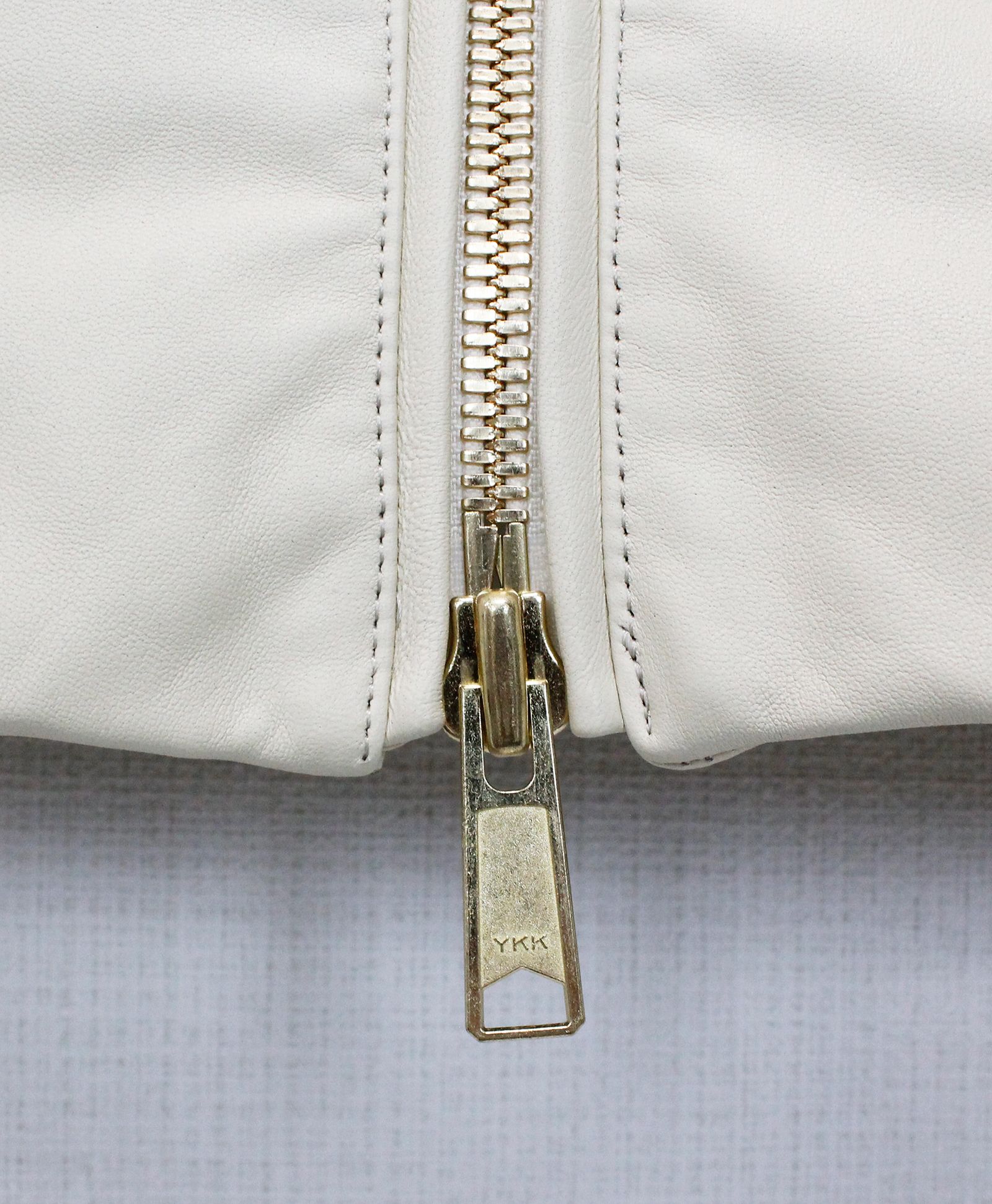 Leather No Collar Riders / レザーノーカラーライダース / WHITE / [L2421]