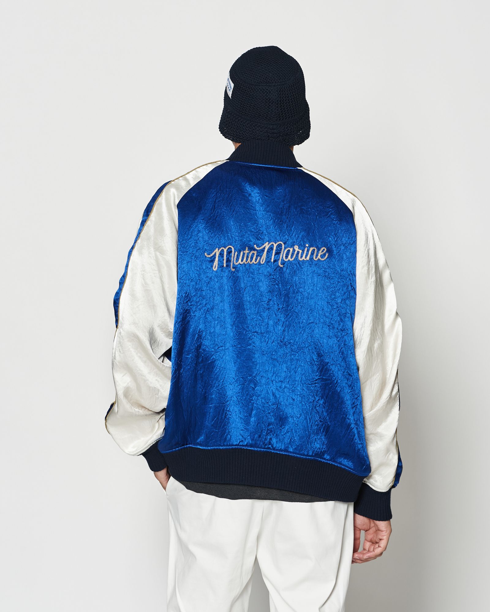 ☆先行予約☆muta MARINE × ACANTHUS  / リバーシブルスーベニアジャケット / Souvenir Jacket / BLUE 【MA2629】