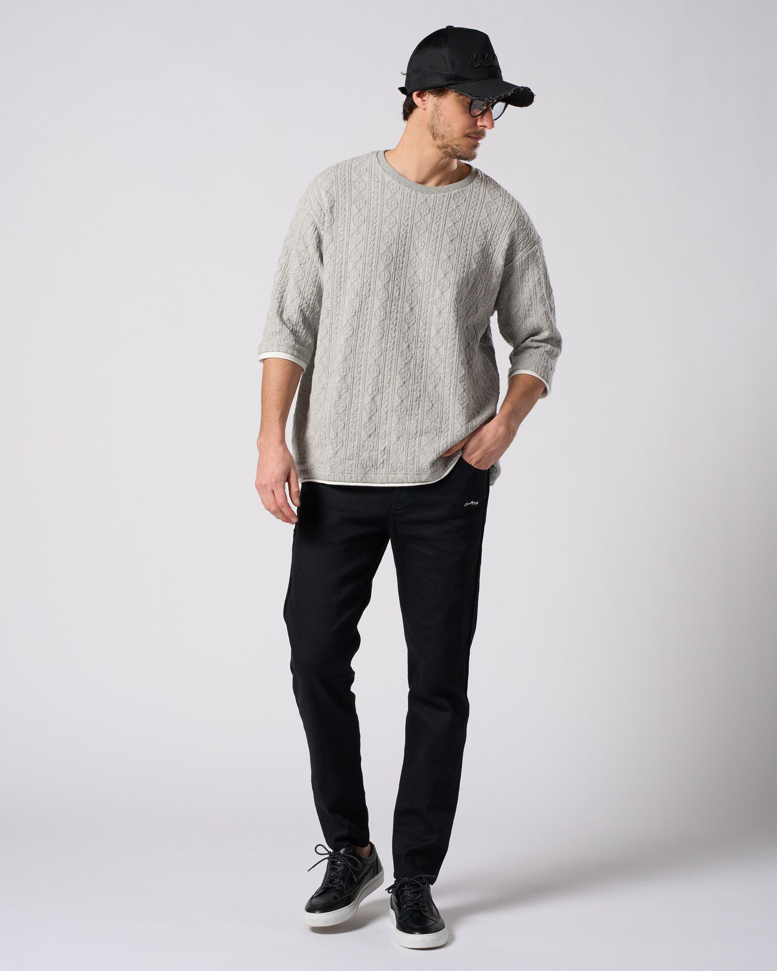 ☆先行予約☆ スリムテーパードデニム /  thin denim easy / BLACK [5224 ds07i]