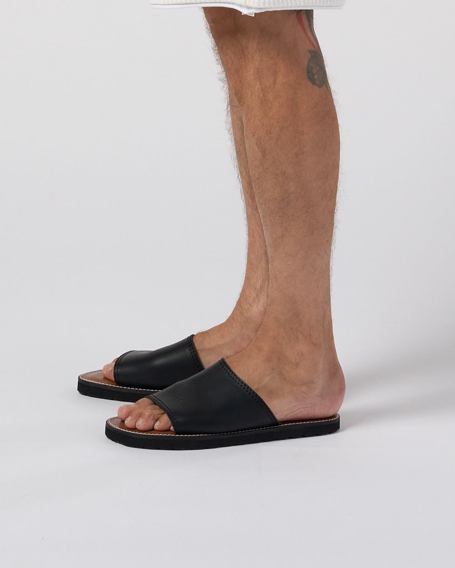 ☆先行予約☆ wjk  / レザーサンダル / artisan leather sandal / black【8006 bt52k】