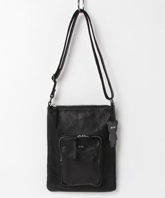 オイルドカウレザー・ショルダーバッグ / Oiled Cow Leather Shoulder / BLACK [DCD-01465]