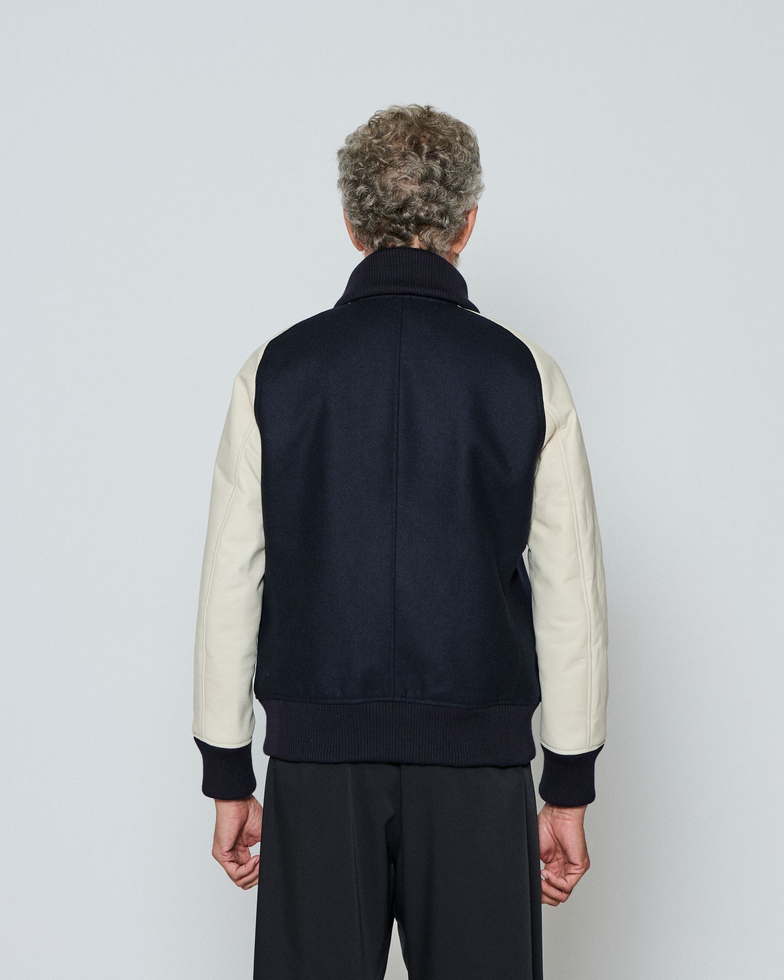 ☆先行予約販売☆  Studium Jacket / スタジアムジャケット / NAVY WHITE 【ST2301】