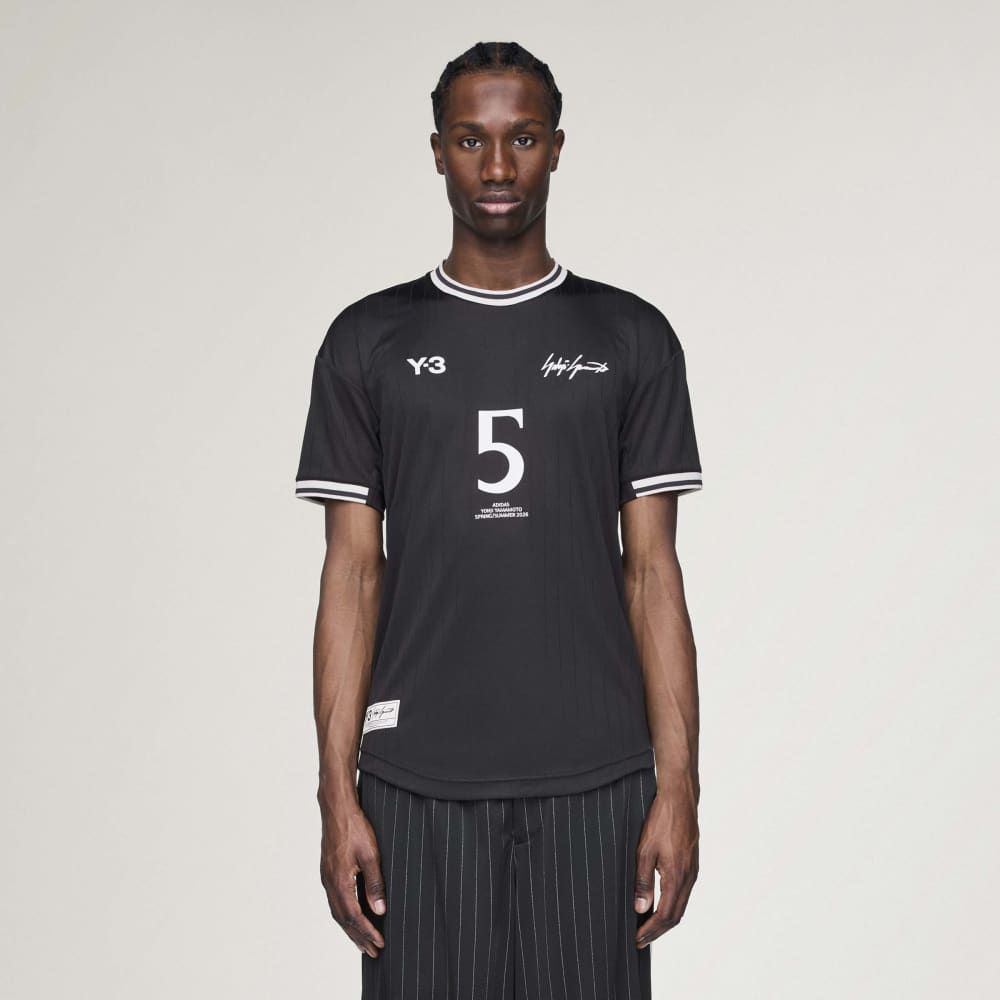 エリート 5 ショート スリーブ フットボール ティー / Y-3 ELITE 5 SHORT SLEEVE FOOTBALL TEE / BLACK [KS5122-APPS26]
