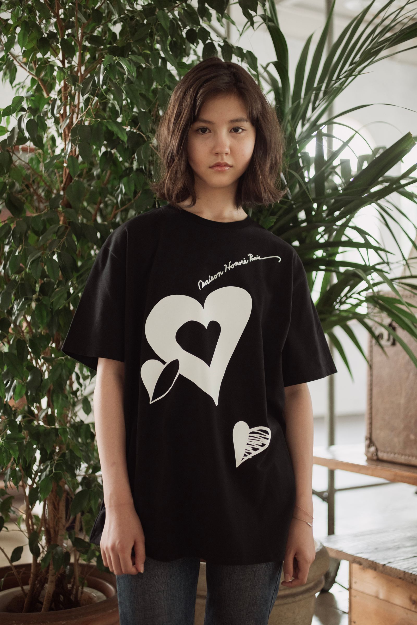 Tシャツ / Pothos / BLACK