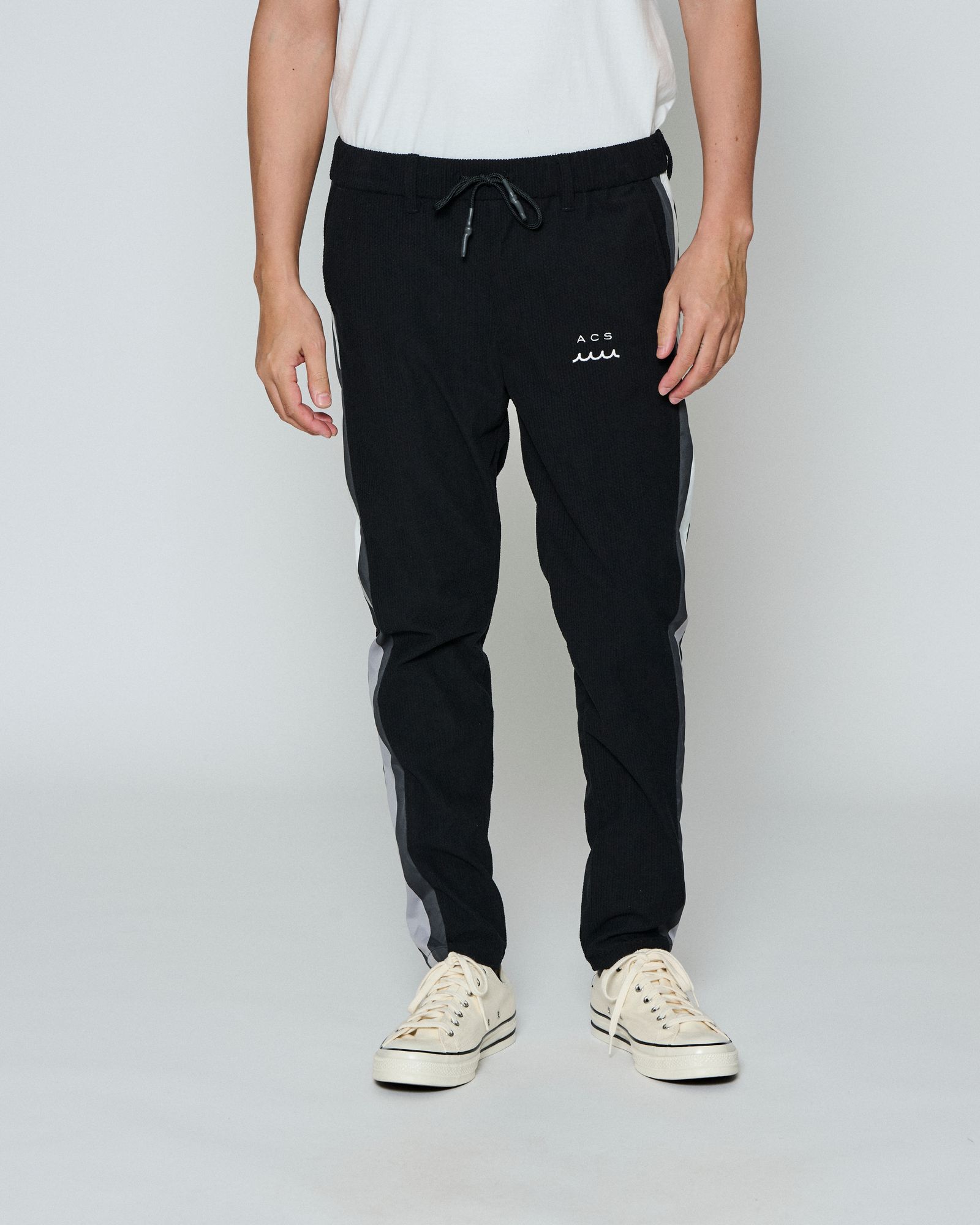 ☆先行予約☆ muta MARINE × ACANTHUS / トラックパンツ / Split Track Pants / BLACK 【MA2659】