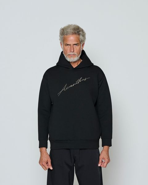 ダンボールニットスウェットパーカー / フーディー / Hooded Sweatshirt / BLACK 【DW2501】
