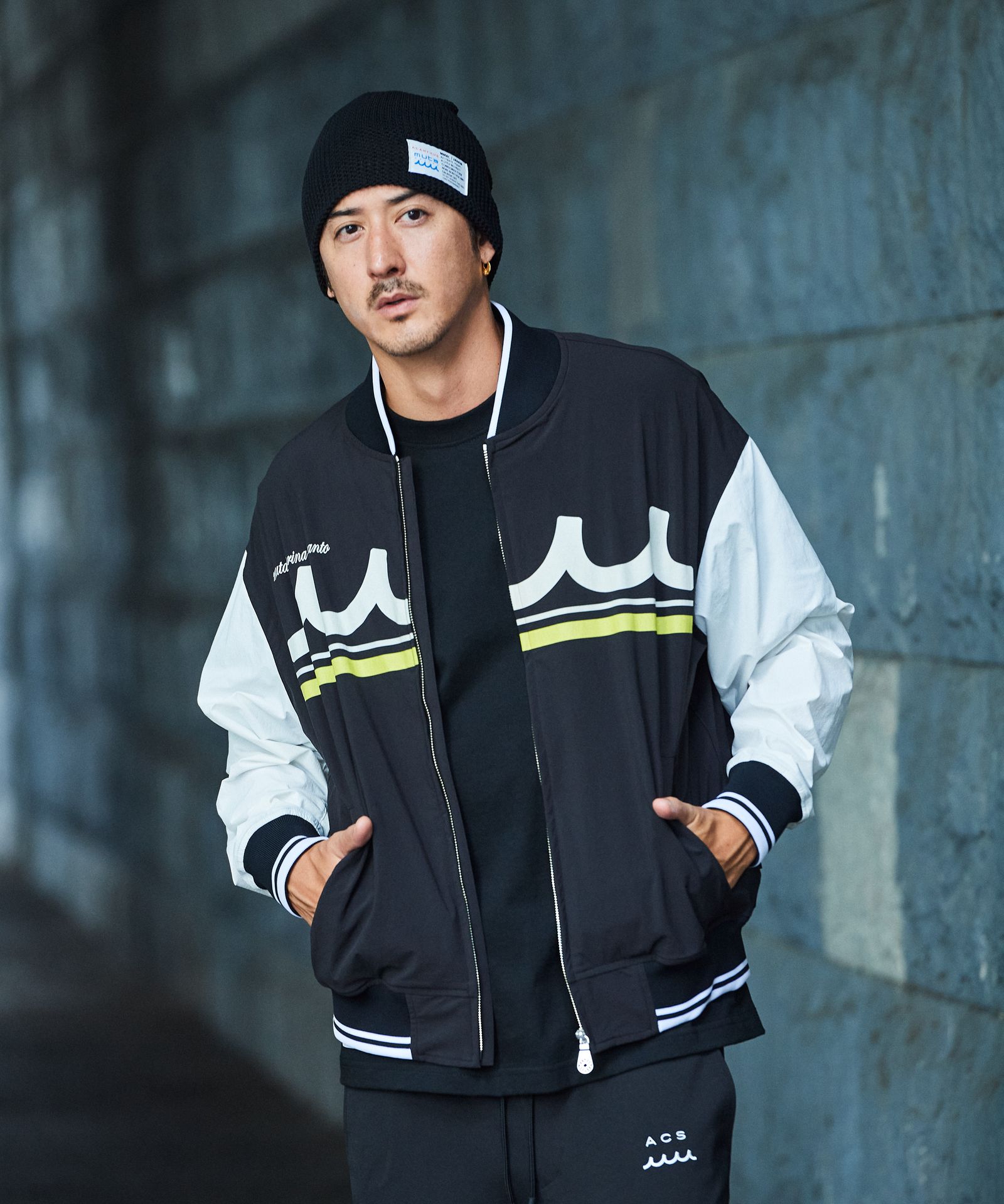 ACANTHUS × muta MARINE / muta MA-1 Jacket / MA-1ジャケット / BLACK 【MA2501】