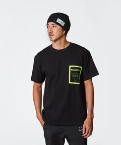 ACANTHUS × muta MARINE / muta Mesh Trimming Pocket Tee / トリミングポケットTシャツ / BLACK 【MA2517】