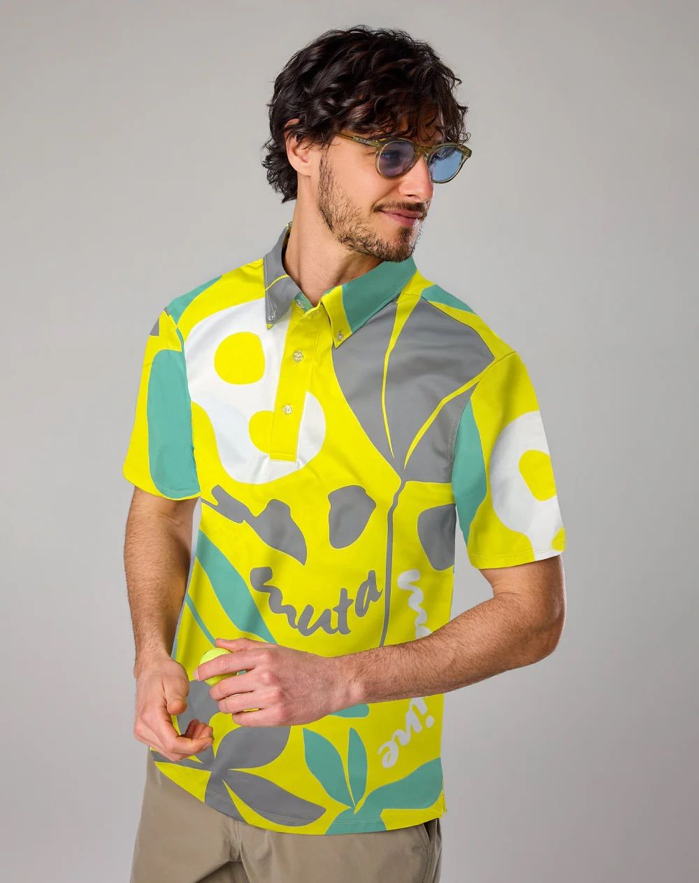 フローラル ポロシャツ / イエロー [MGBG-446825]⭐︎