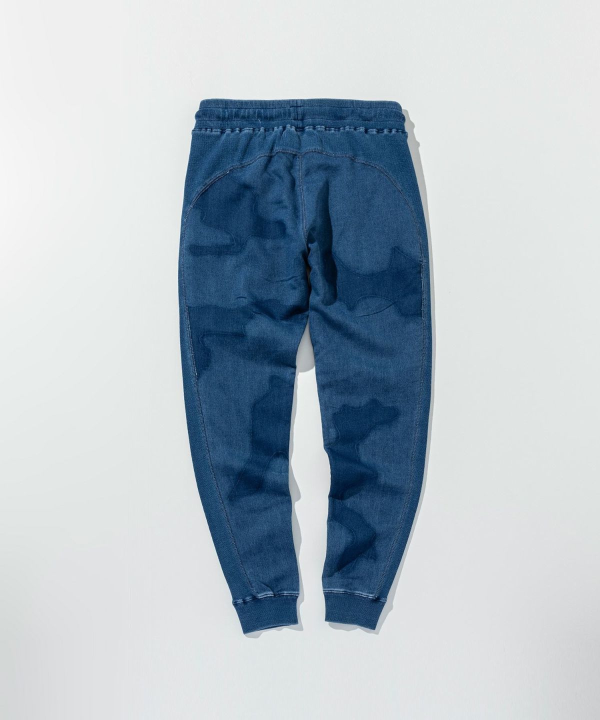 カモ柄ジョグデニムパンツ / インディゴ【USB-26060】